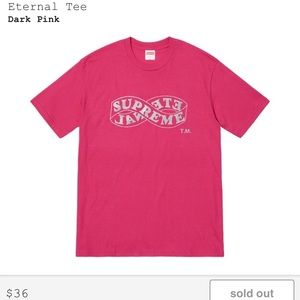 Supreme Eternal Tee Pink FW18 SOLD OUT XL